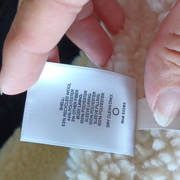 Express Men’s Navy Blue Sherpa Lined Jacket, nwt - Picture 8 of 10